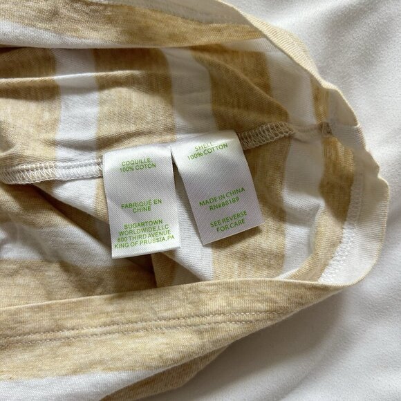 Lilly Pulitzer Dress Womens Small Beige White Sleeveless Racerback Tank Tunic - Picture 6 of 7